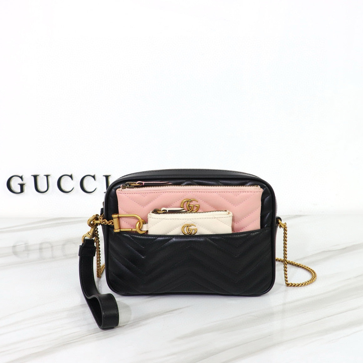 Bandolera Gucci GG Marmont Pequeña Matelassé