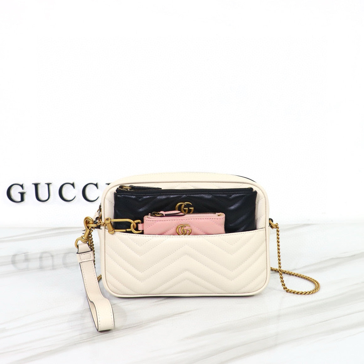 Bandolera Gucci GG Marmont Pequeña Matelassé