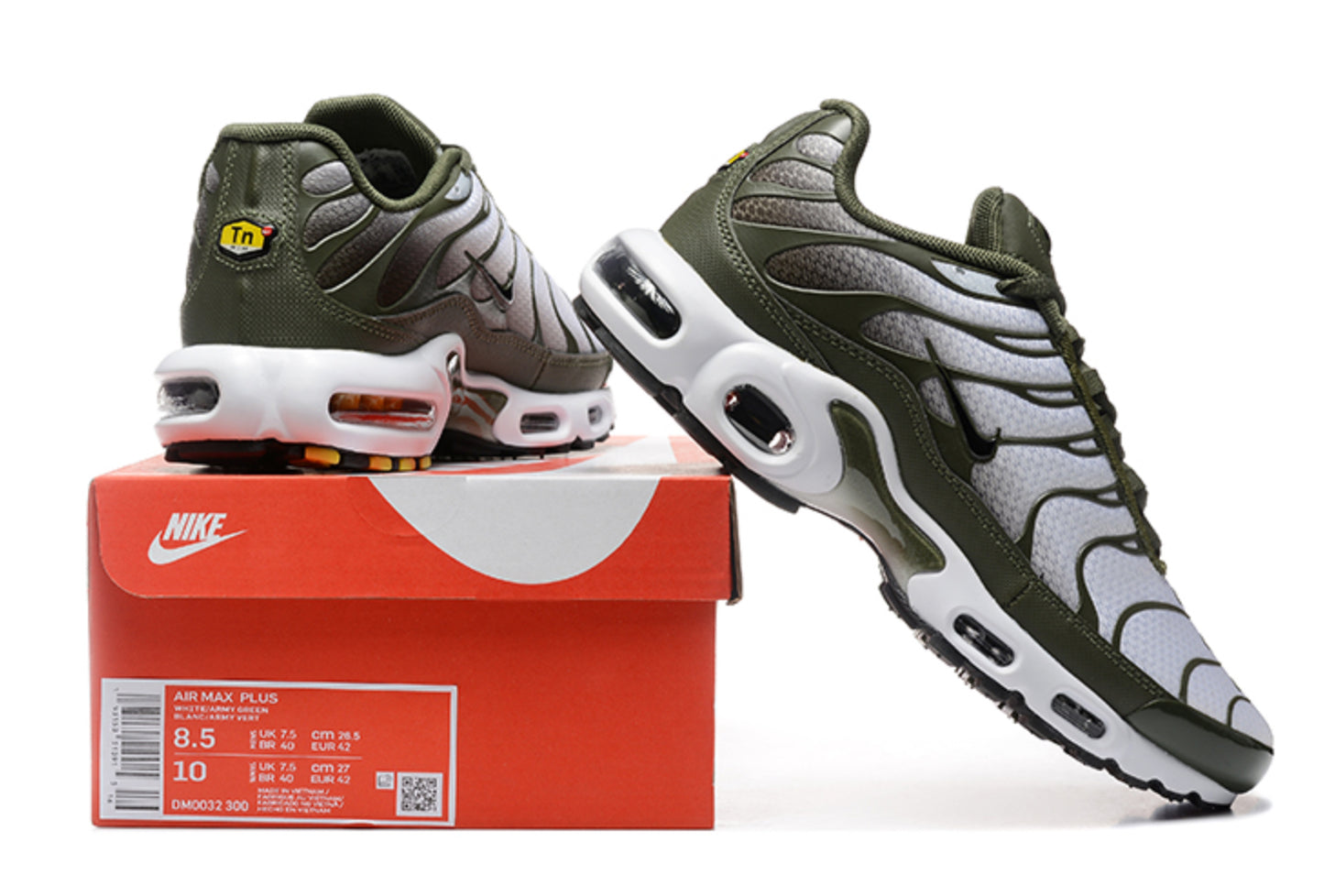 Nike Air Max TN Plus "Cargo Khaki / Olive Fade" (White/Olive Green)