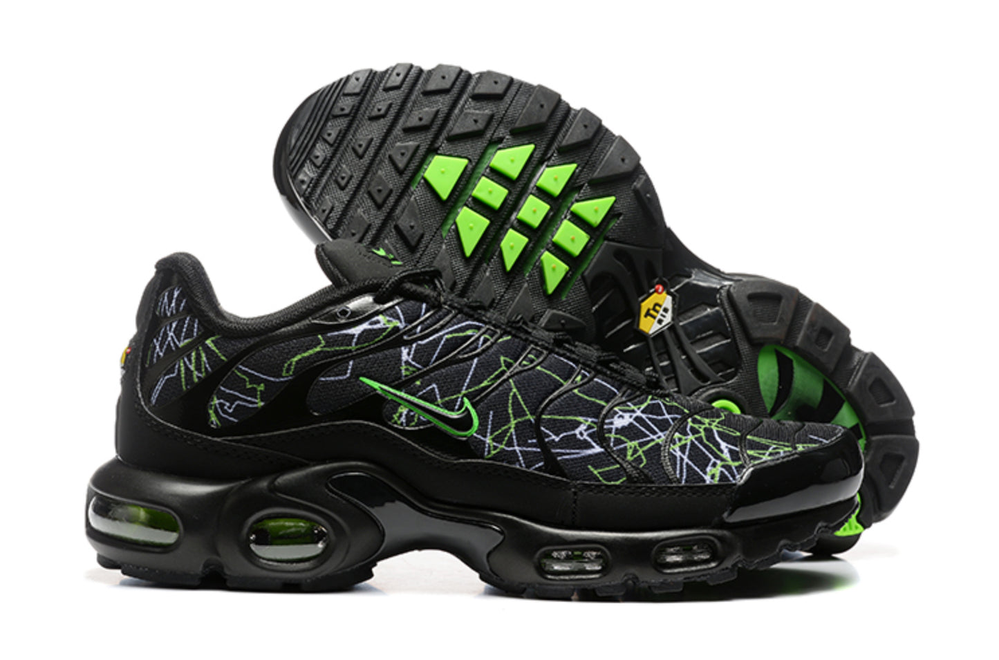 Nike Air Max TN Plus "Spider / Grid" (Black/Volt Green)