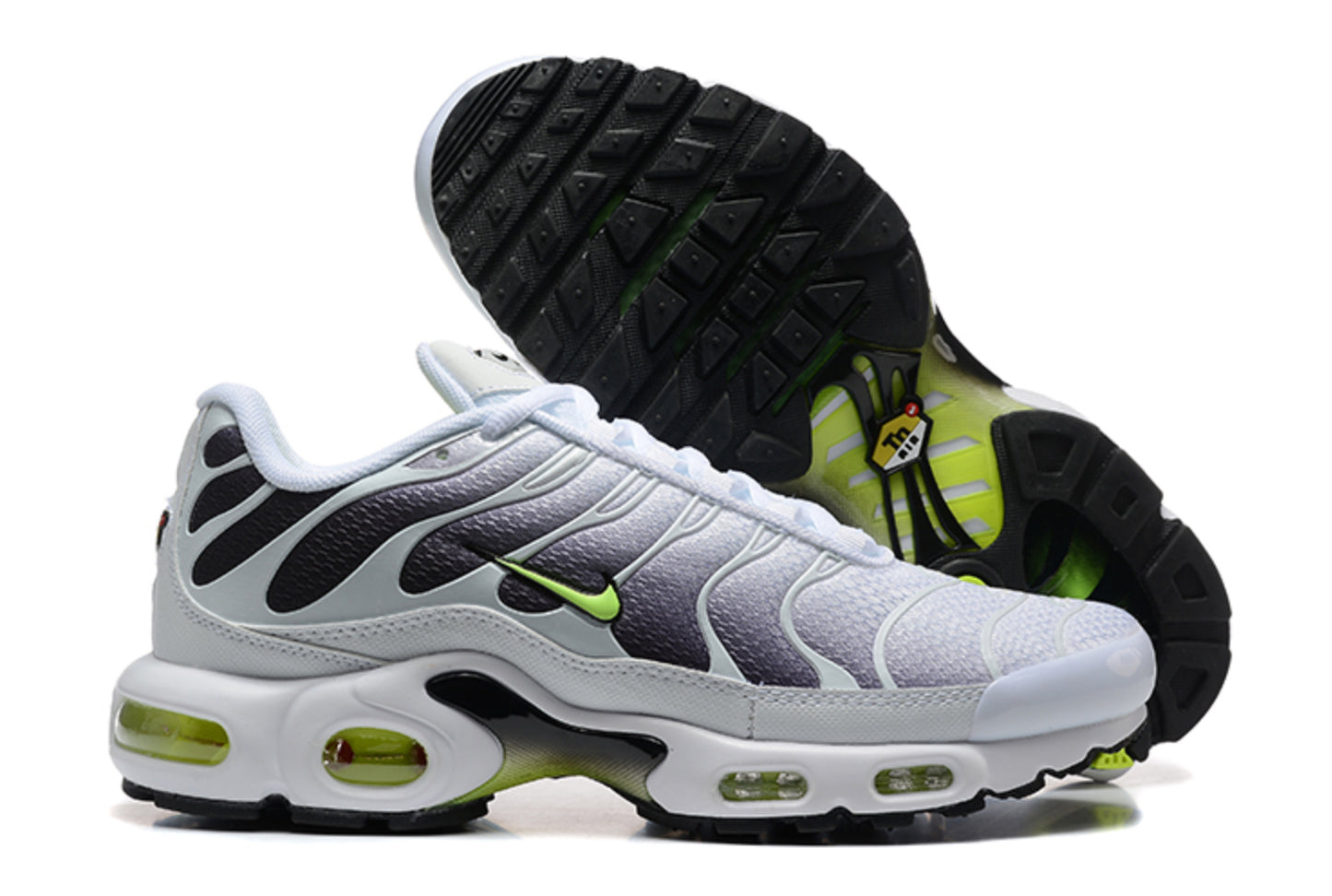Nike Air Max TN Plus "White / Green Strike Fade" (White/Green/Black)