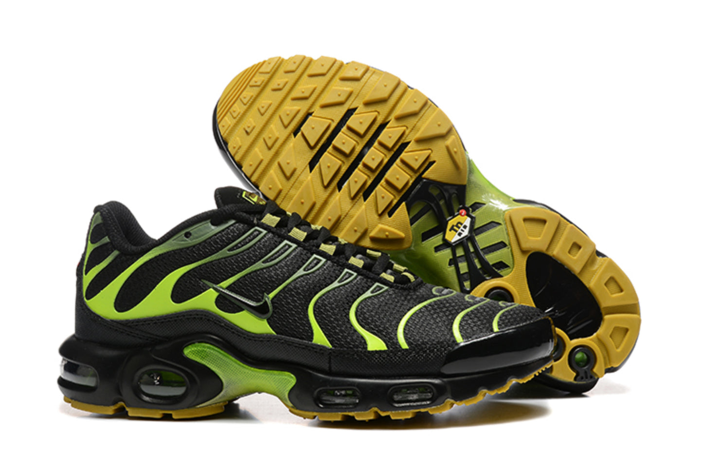 Nike Air Max TN Plus "White / Gold Accents" (White/Black/Tour Yellow)