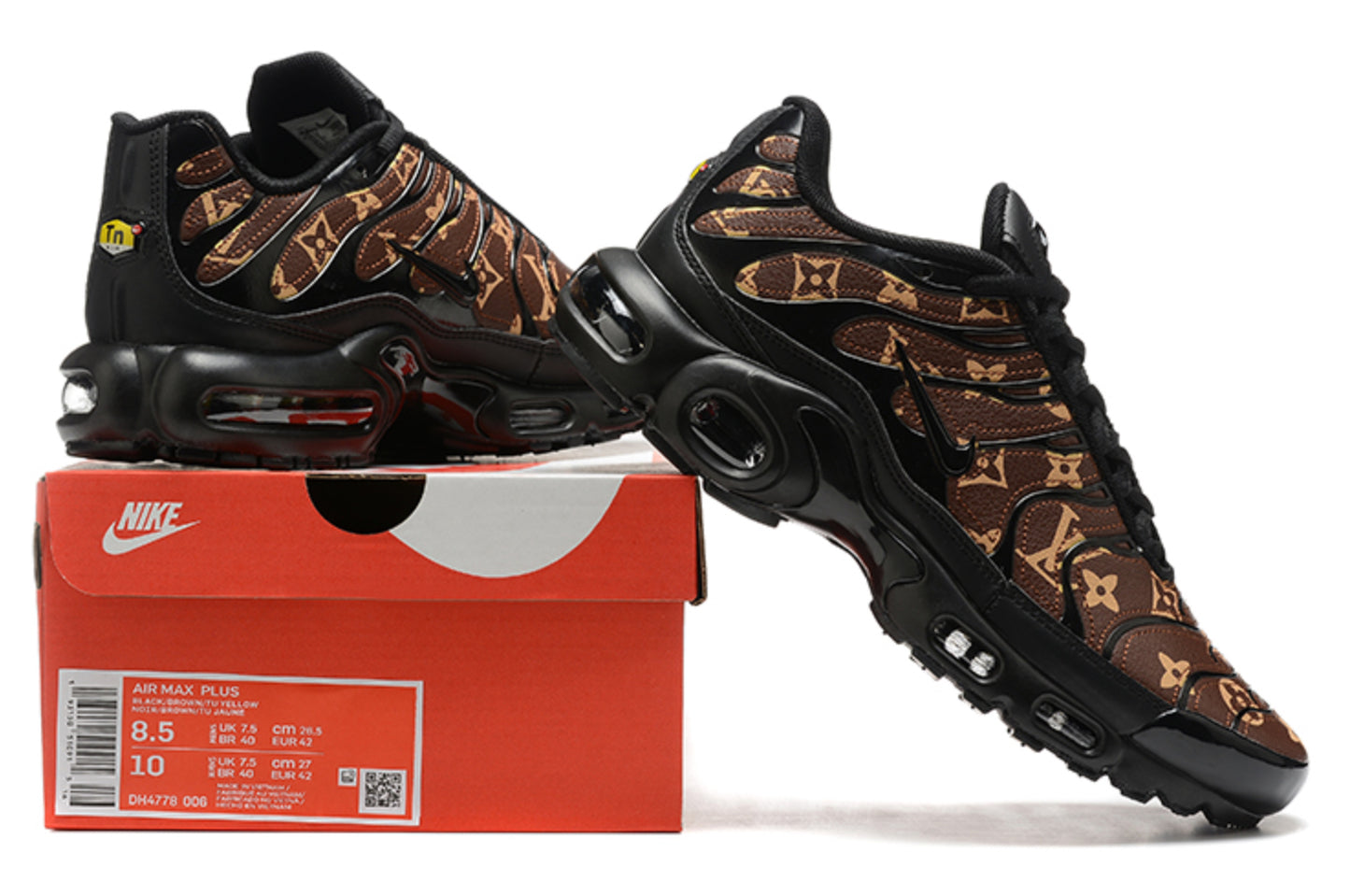 Nike Air Max Plus TN – "Monogram LV Dark" (Custom Edition)