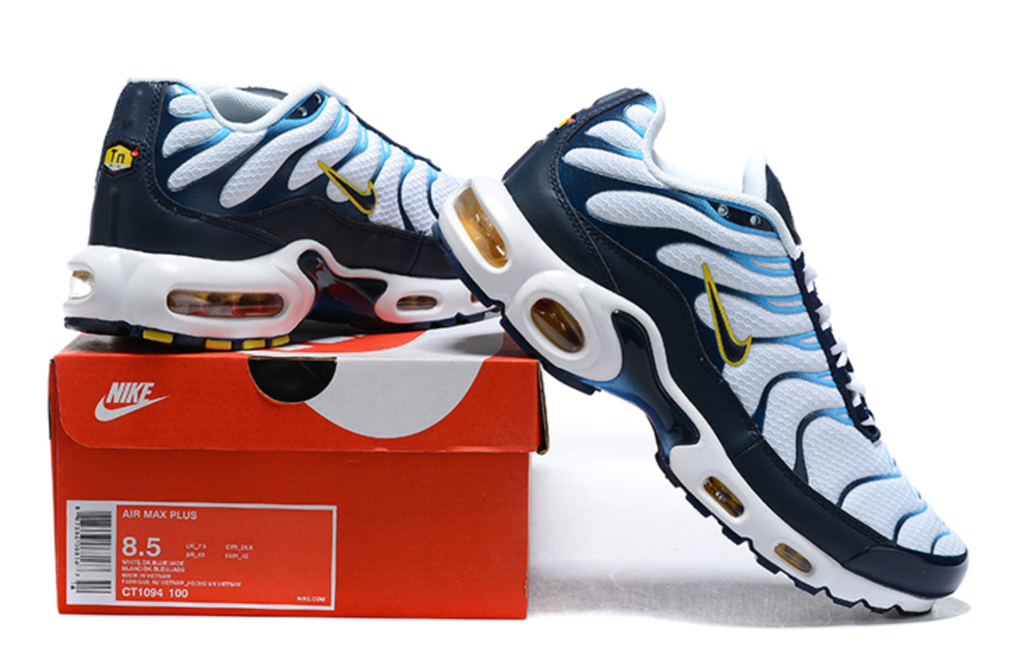 Nike Air Max Plus TN 'Navy Blue, White & Yellow'