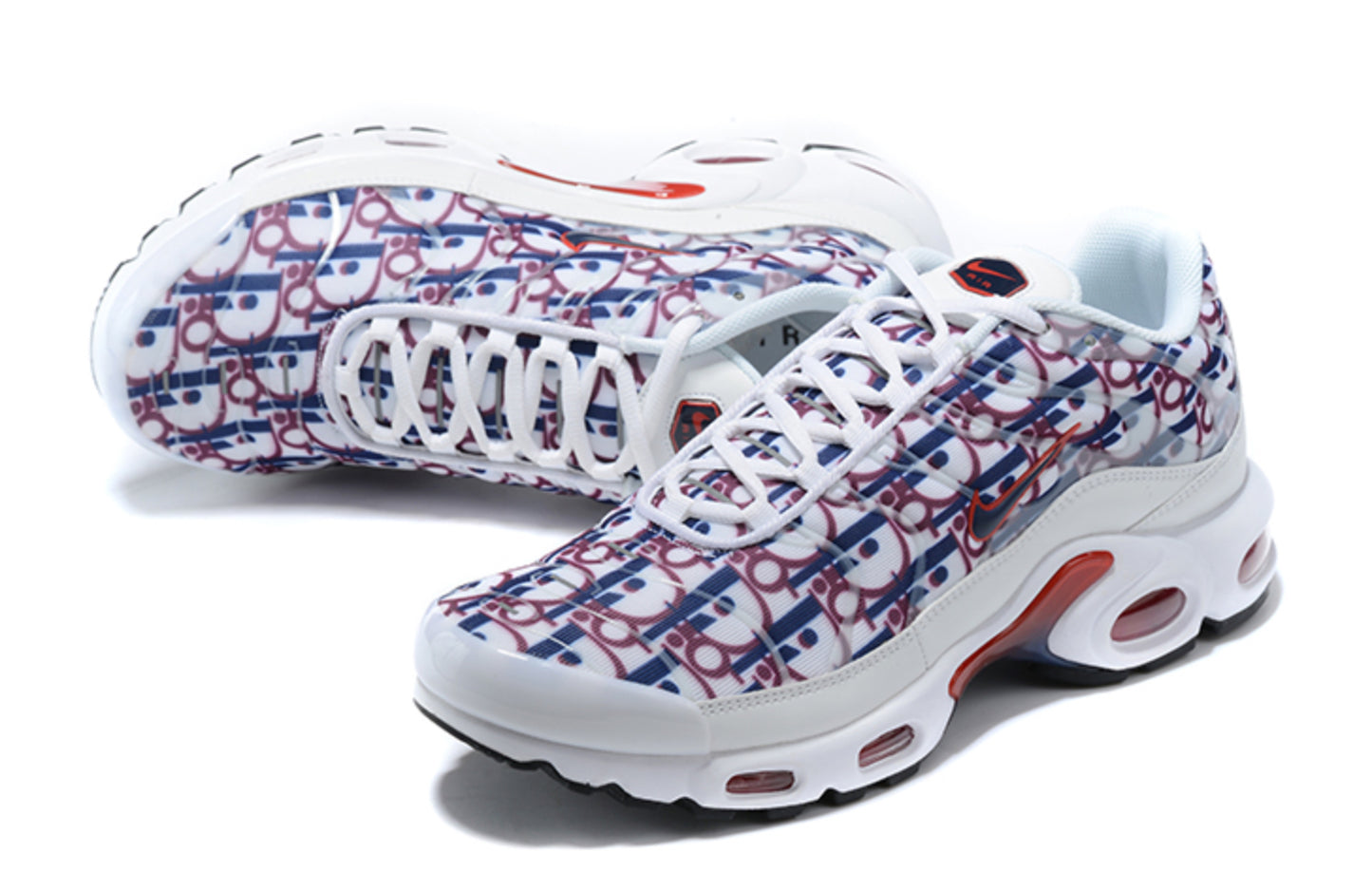 Nike Air Max Plus TN 'Dior Oblique Custom' (Blanco y Azul/Morado)