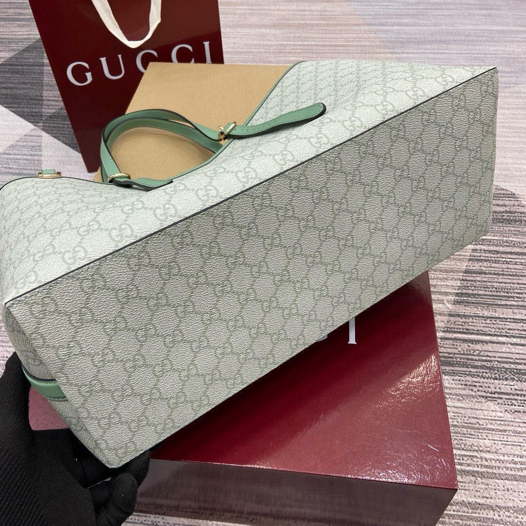 Bolso Tote Gucci GG Supreme en Lona y Piel (Colores Pastel)