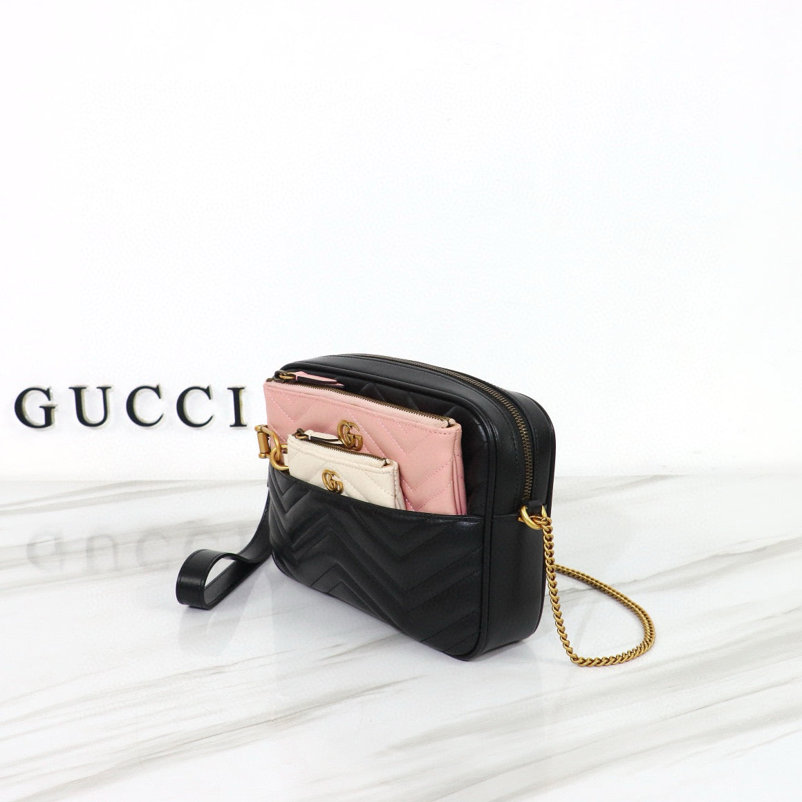 Bandolera Gucci GG Marmont Pequeña Matelassé