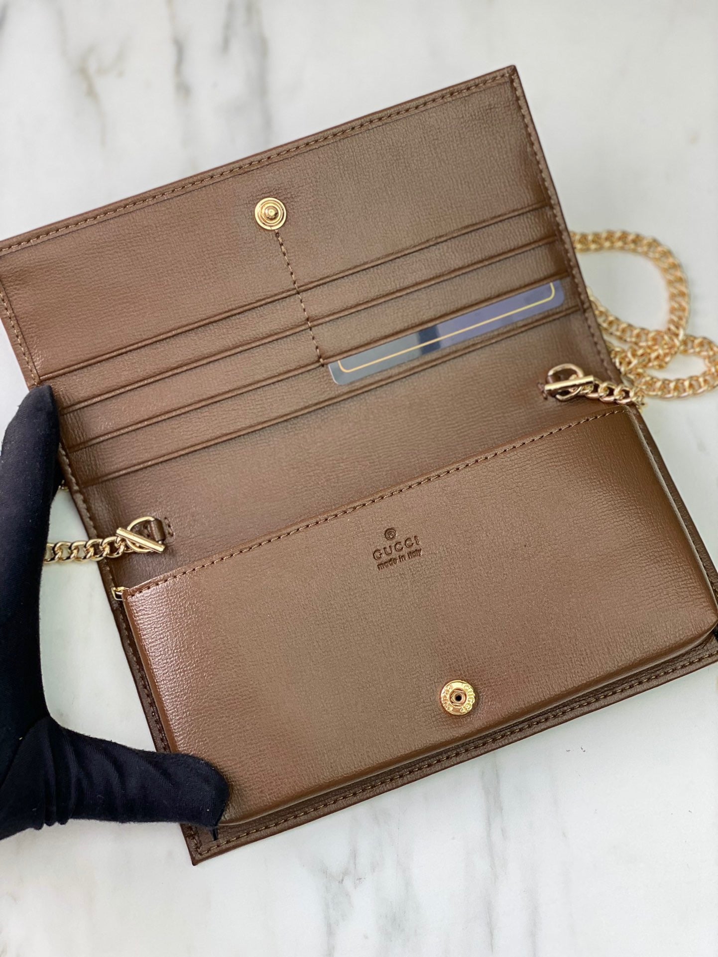 Gucci Padlock Mini Bolso de Hombro/Asa Superior GG Supreme con Piel Blanca