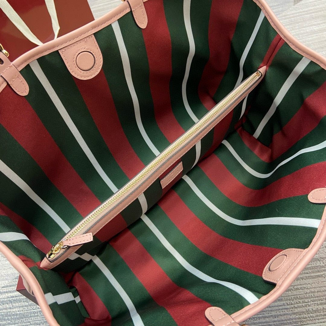 Bolso Tote Gucci GG Supreme en Lona y Piel (Colores Pastel)