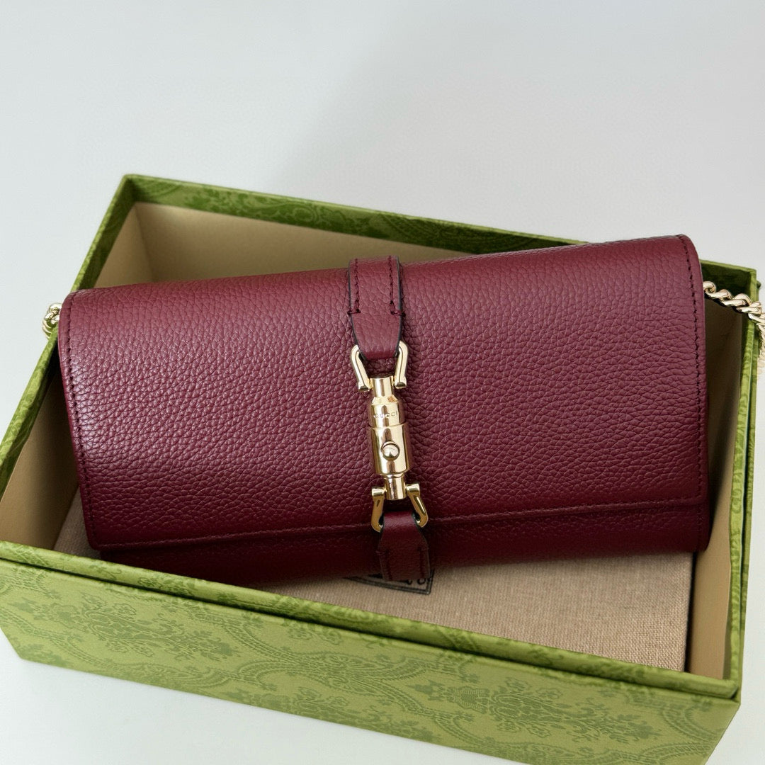 Cartera con Cadena Gucci Jackie 1961 en Piel Granulada