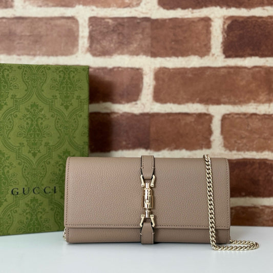 Cartera con Cadena Gucci Jackie 1961 en Piel Granulada