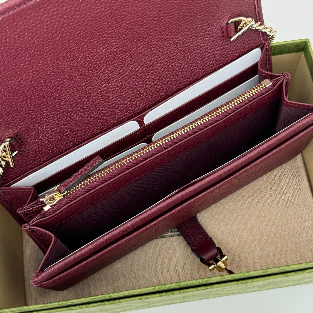 Cartera con Cadena Gucci Jackie 1961 en Piel Granulada