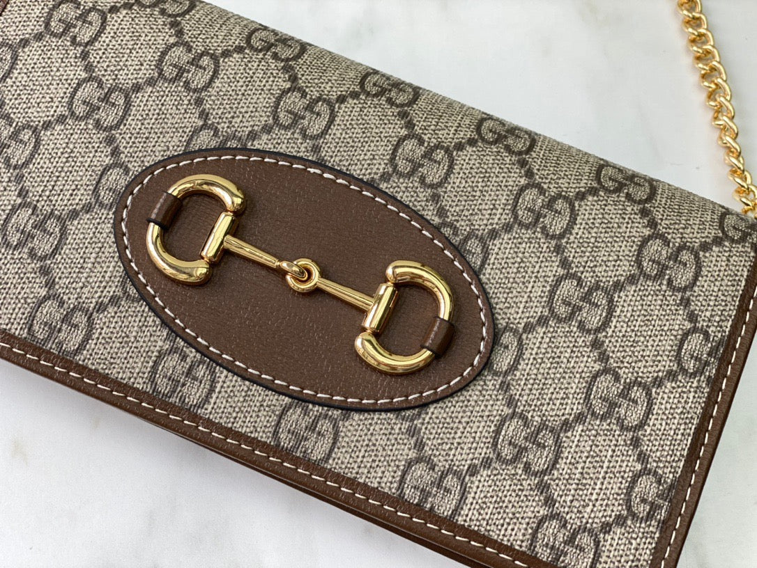 Gucci Padlock Mini Bolso de Hombro/Asa Superior GG Supreme con Piel Blanca