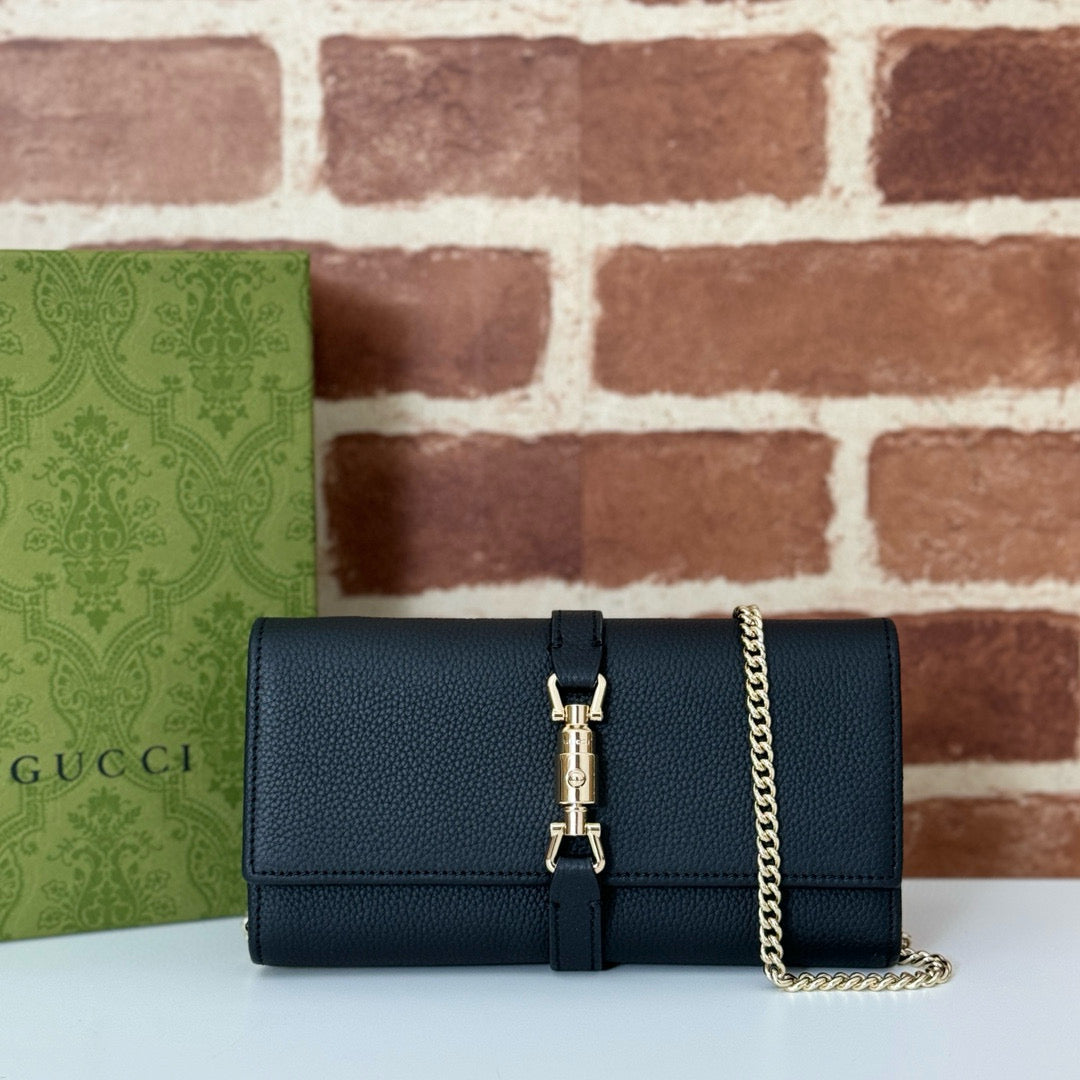 Cartera con Cadena Gucci Jackie 1961 en Piel Granulada