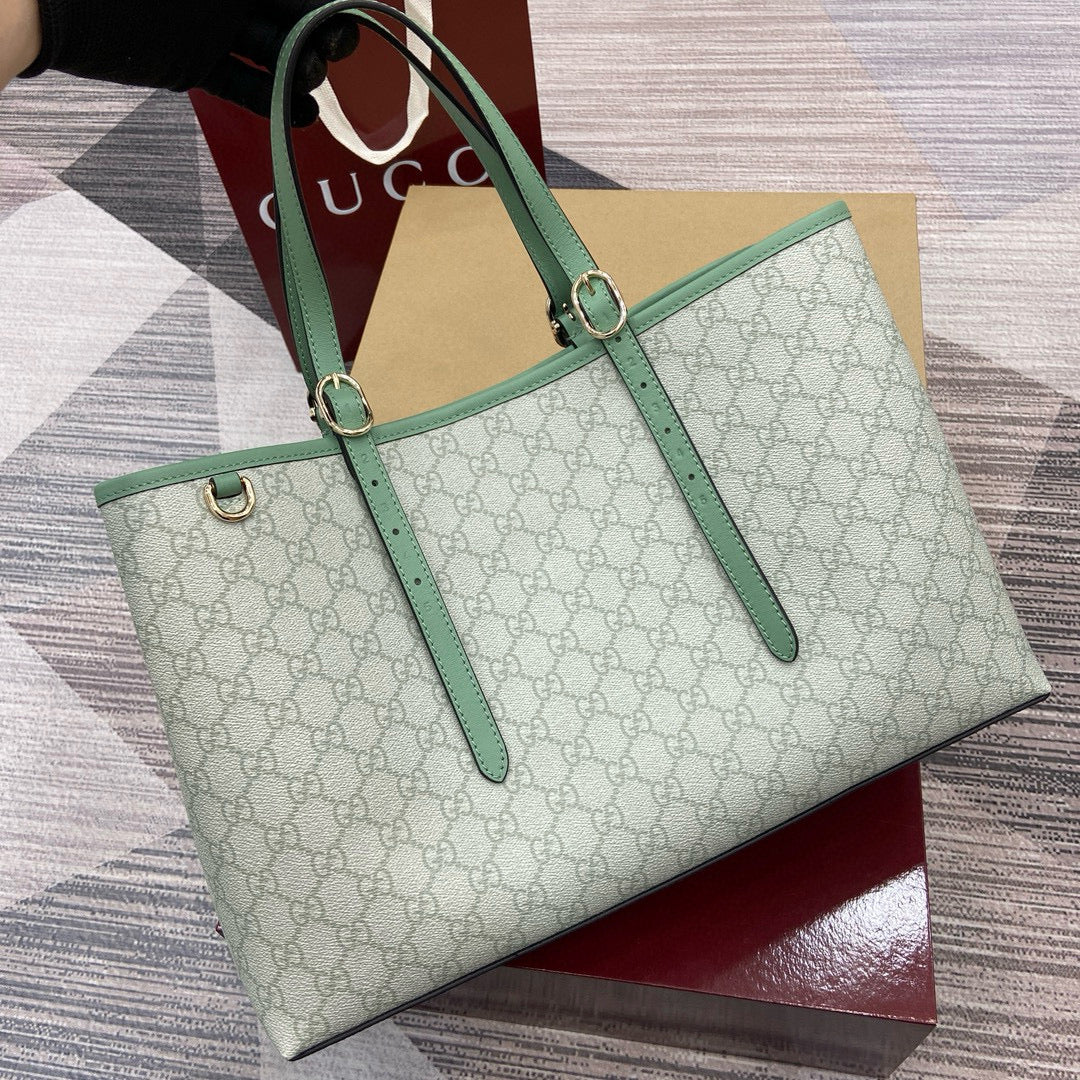 Bolso Tote Gucci GG Supreme en Lona y Piel (Colores Pastel)