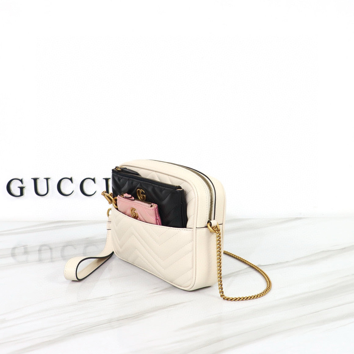 Bandolera Gucci GG Marmont Pequeña Matelassé