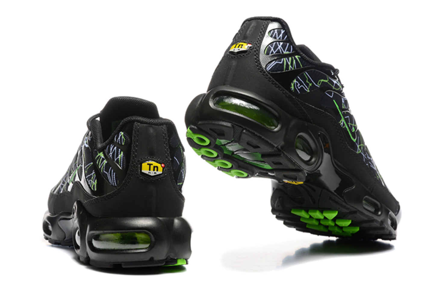 Nike Air Max TN Plus "Spider / Grid" (Black/Volt Green)