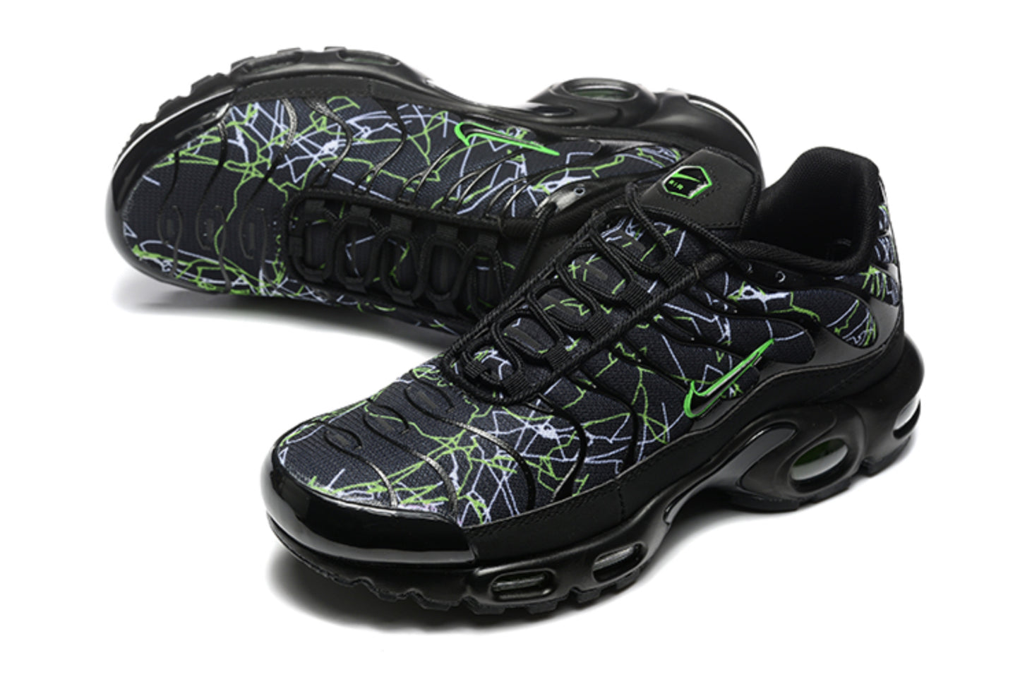 Nike Air Max TN Plus "Spider / Grid" (Black/Volt Green)
