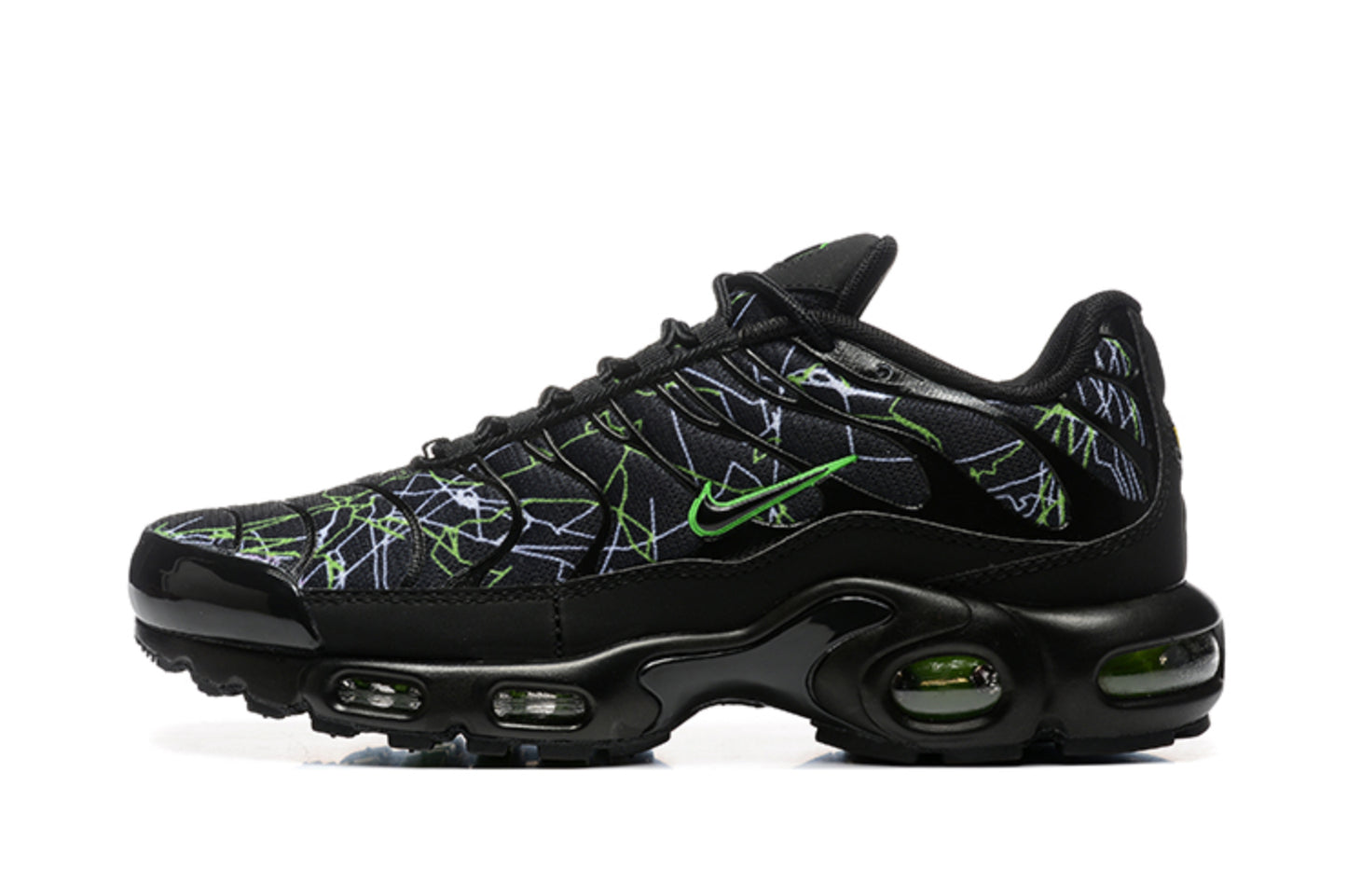 Nike Air Max TN Plus "Spider / Grid" (Black/Volt Green)