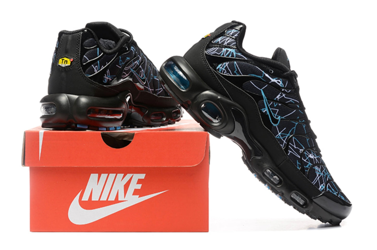 Nike Air Max TN Plus "Spider / Grid" (Black/Volt Green)