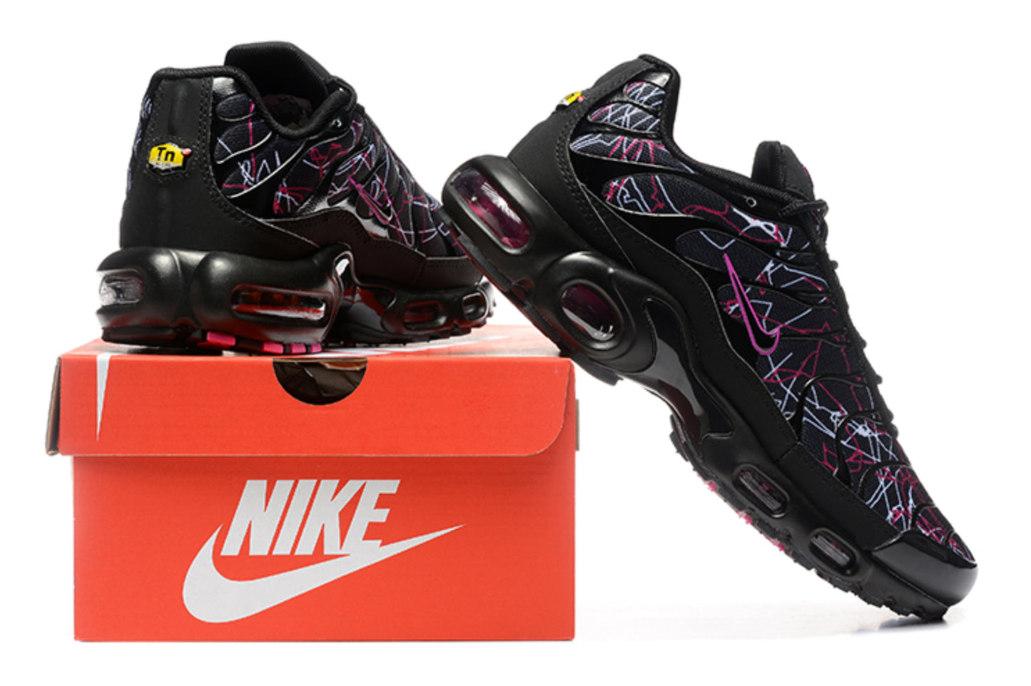 Nike Air Max TN Plus "Spider / Grid" (Black/Volt Green)