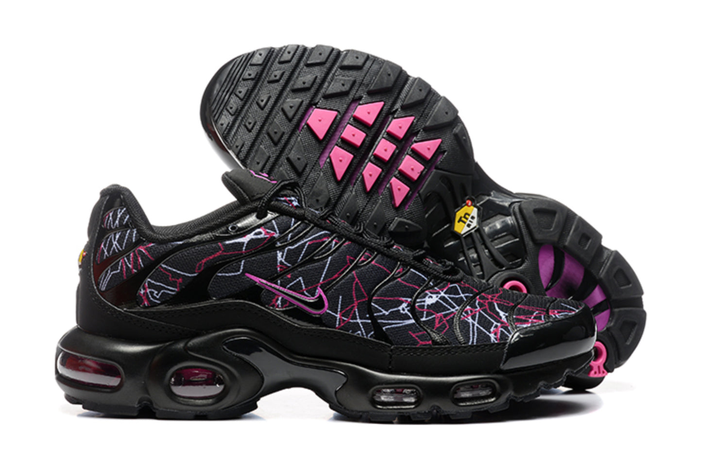 Nike Air Max TN Plus "Spider / Grid" (Black/Volt Green)