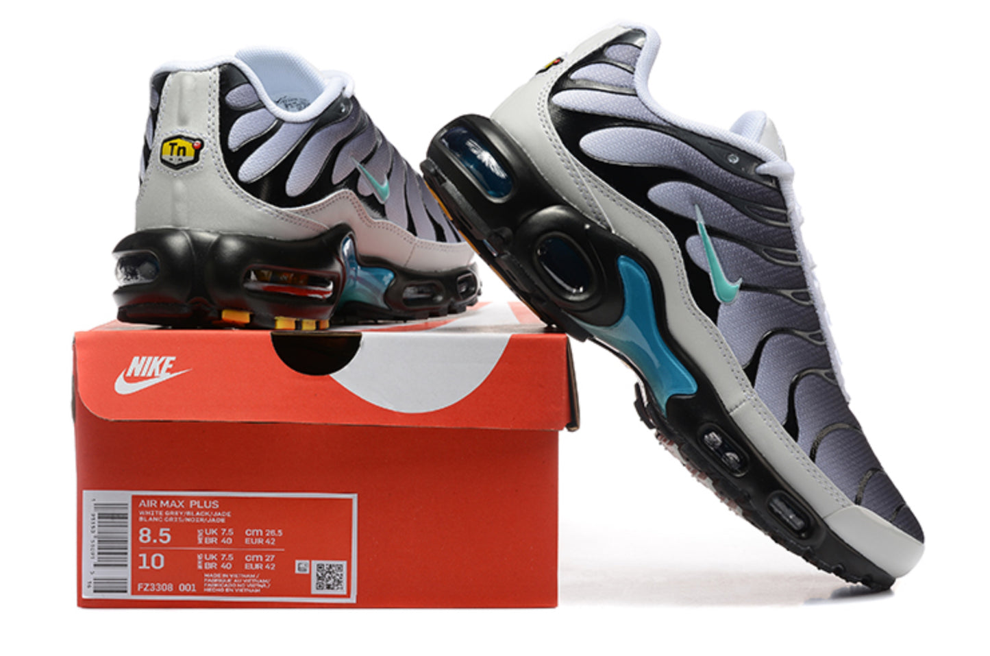 Nike Air Max TN Plus "Triple White / Grey Fade"