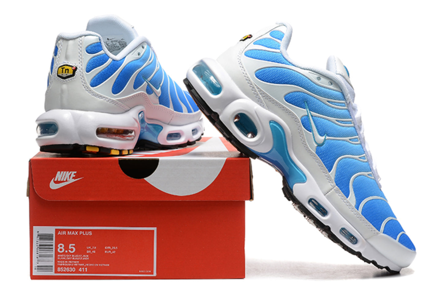 Nike Air Max TN Plus "White / Red Swoosh" (White/Black/University Red)