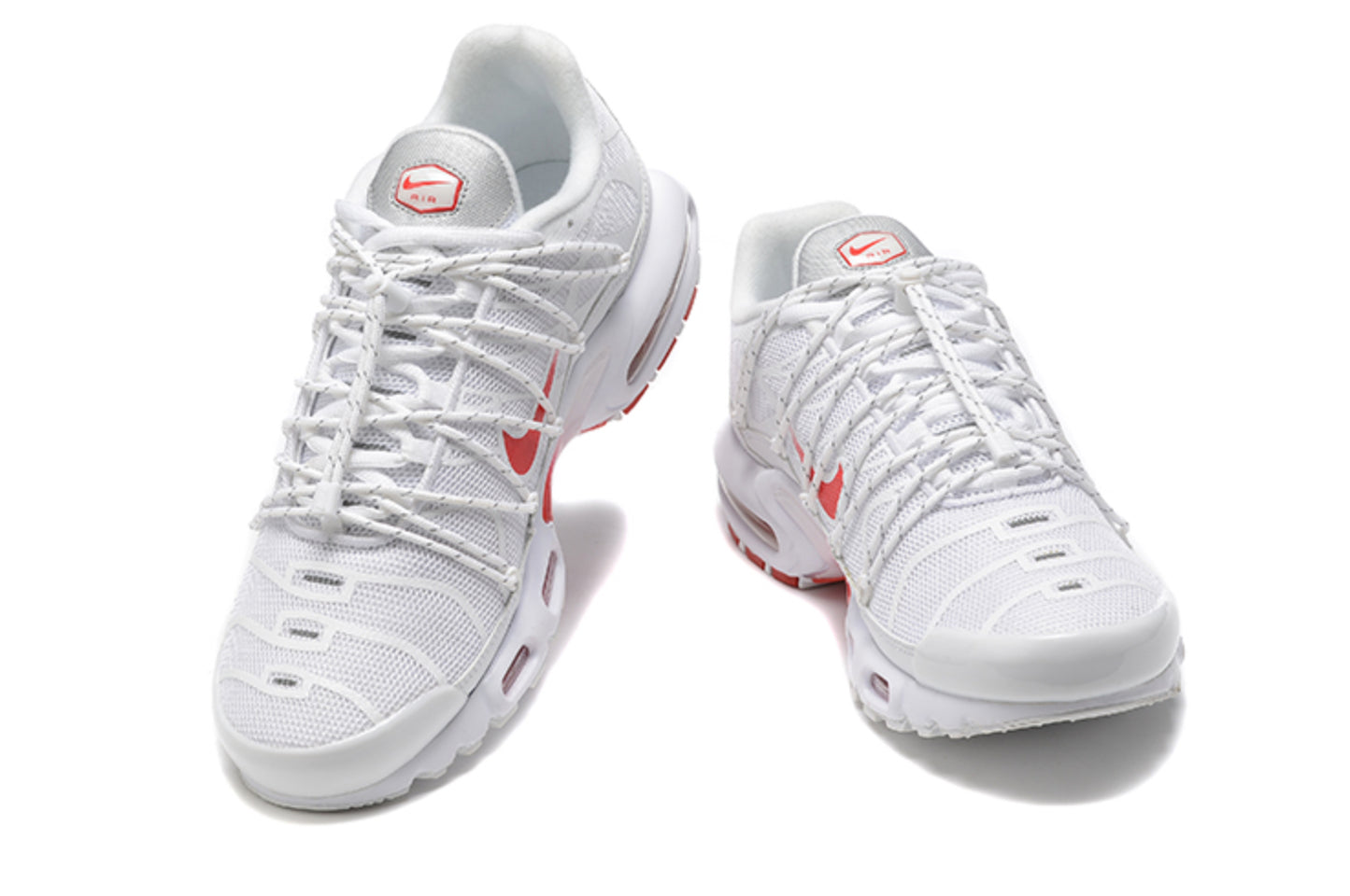 Nike Air Max Plus Utility "White Red Orbit" / "Pure Platinum Crimson"