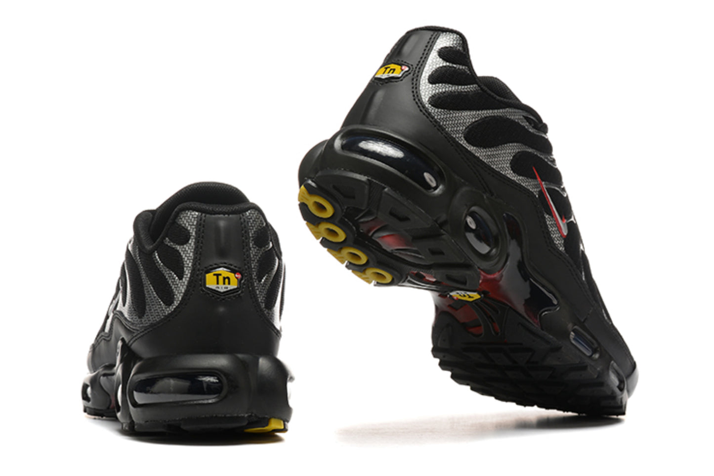 Nike Air Max Plus TN "Black Metallic Silver Red" / "Grid Silver Swoosh"