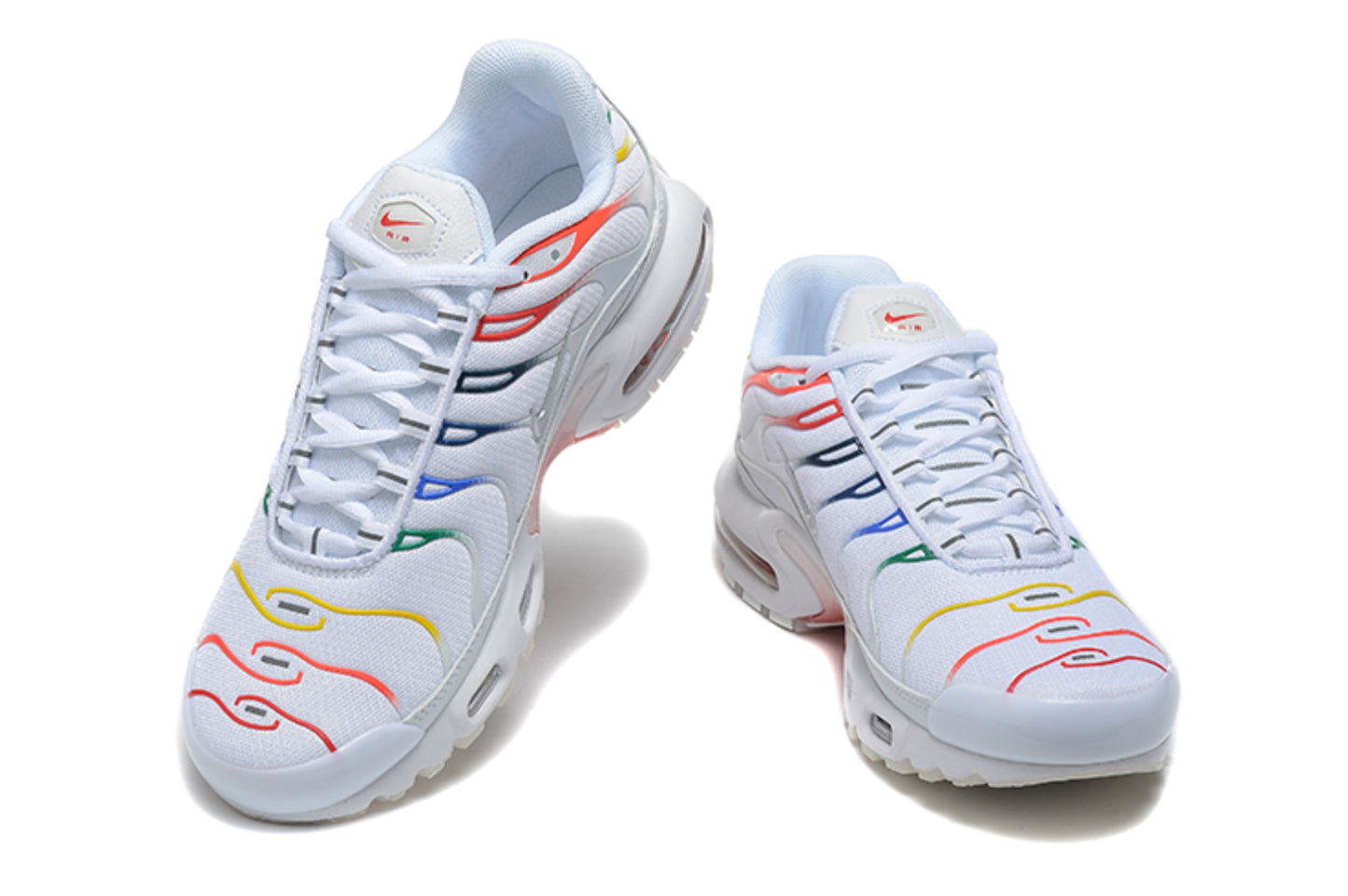 Nike Air Max Plus TN "White Rainbow" / "Multi-Color Stitch"