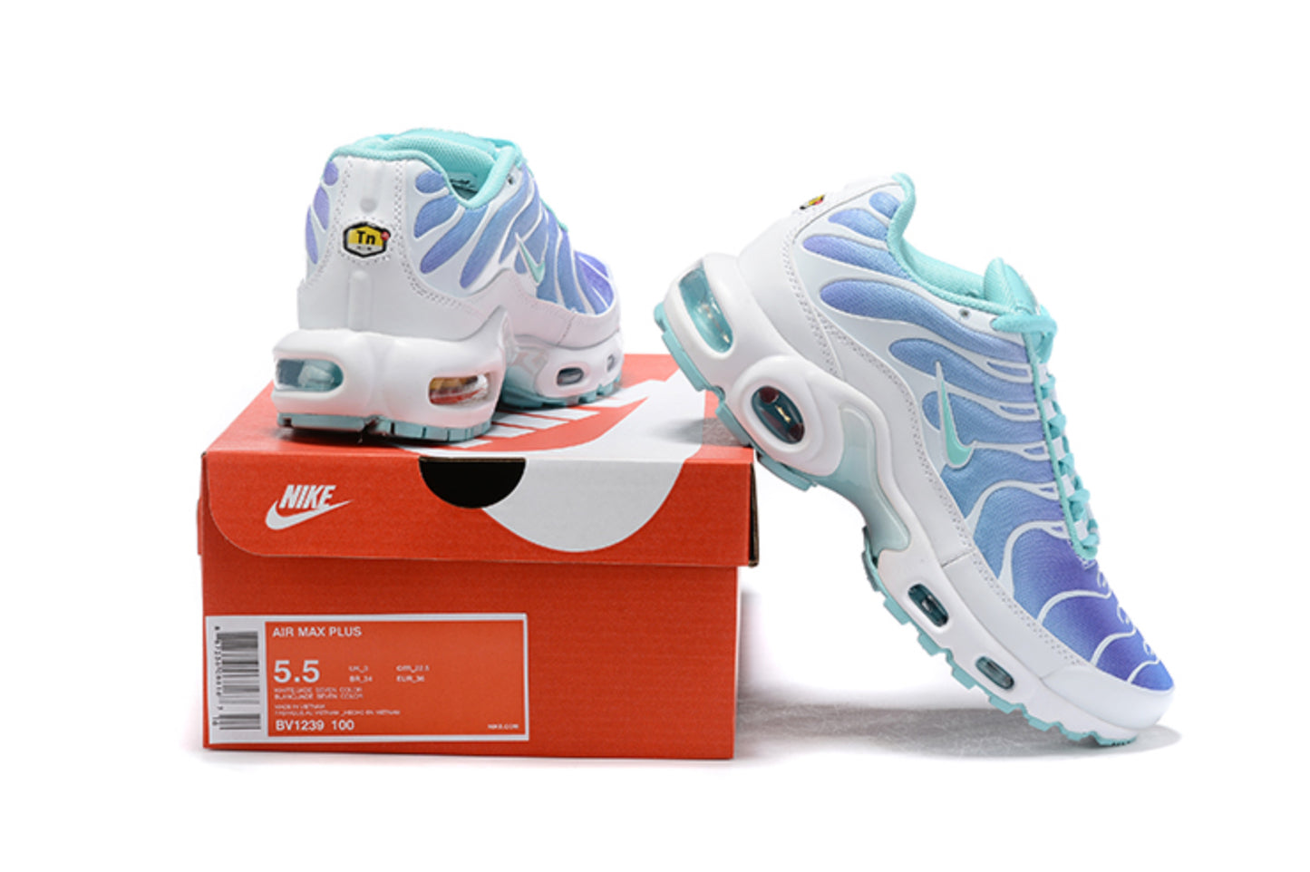 Nike Air Max TN Plus "Light Aqua / Lilac Fade" (White/Aqua/Violet)
