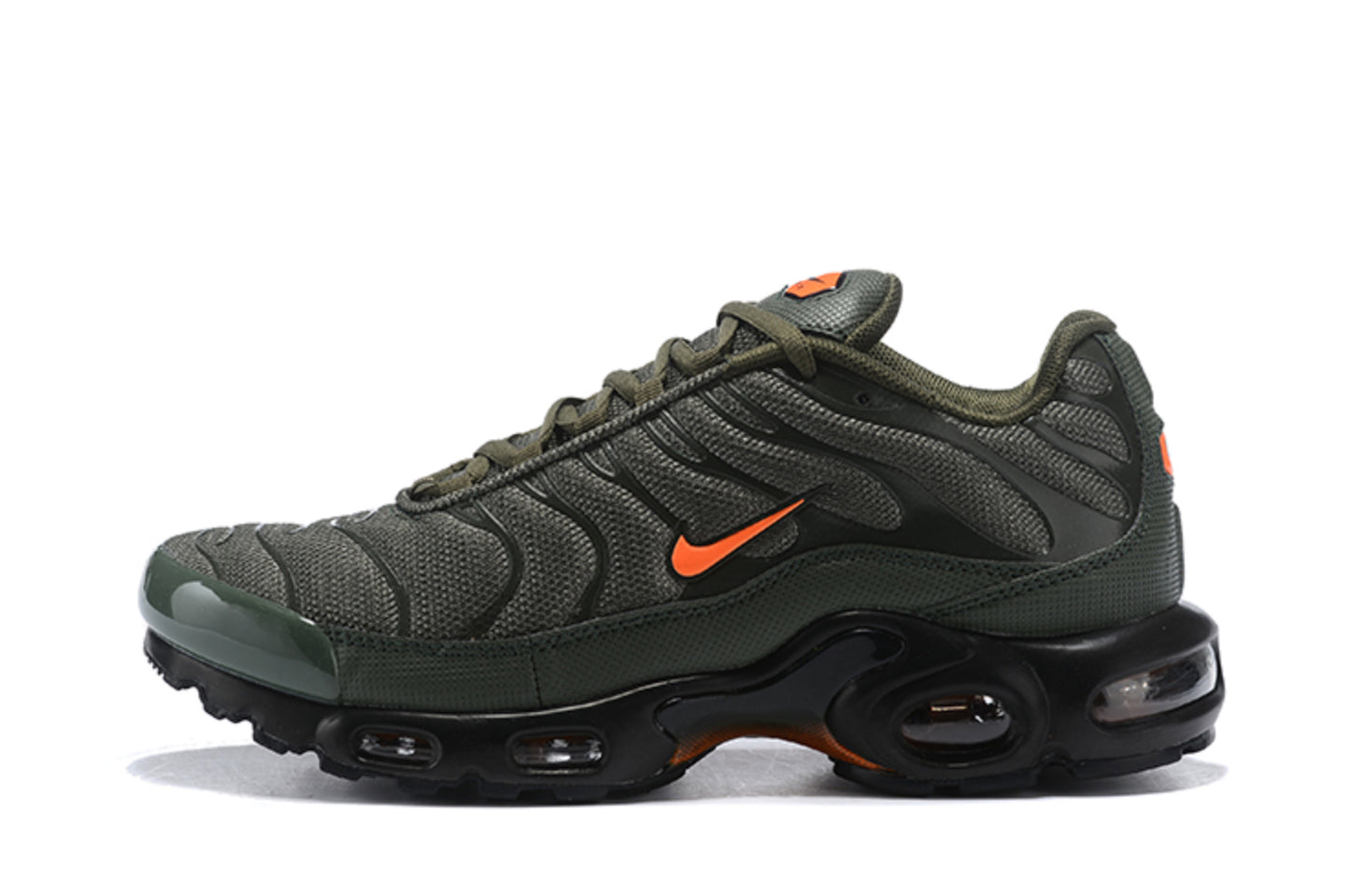 Nike Air Max Plus TN “Army Green Orange Swoosh”