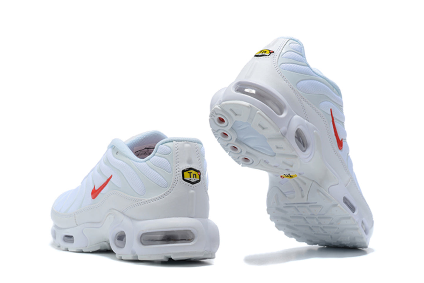 Nike Air Max Plus TN 'White & Red Swoosh'