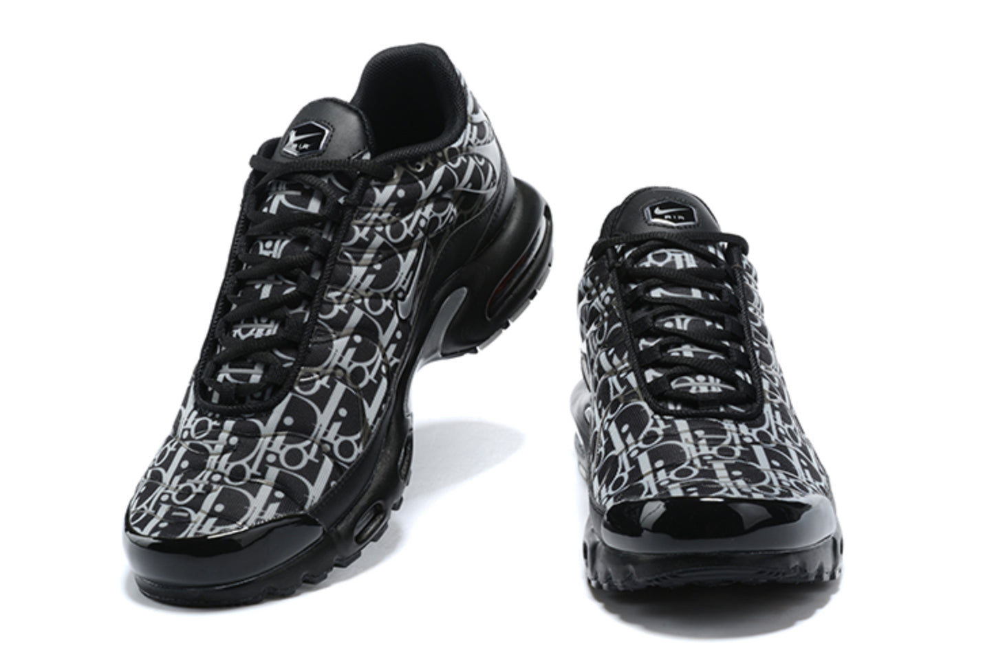 Nike Air Max Plus TN 'Dior Oblique Custom' (Negro y Blanco)