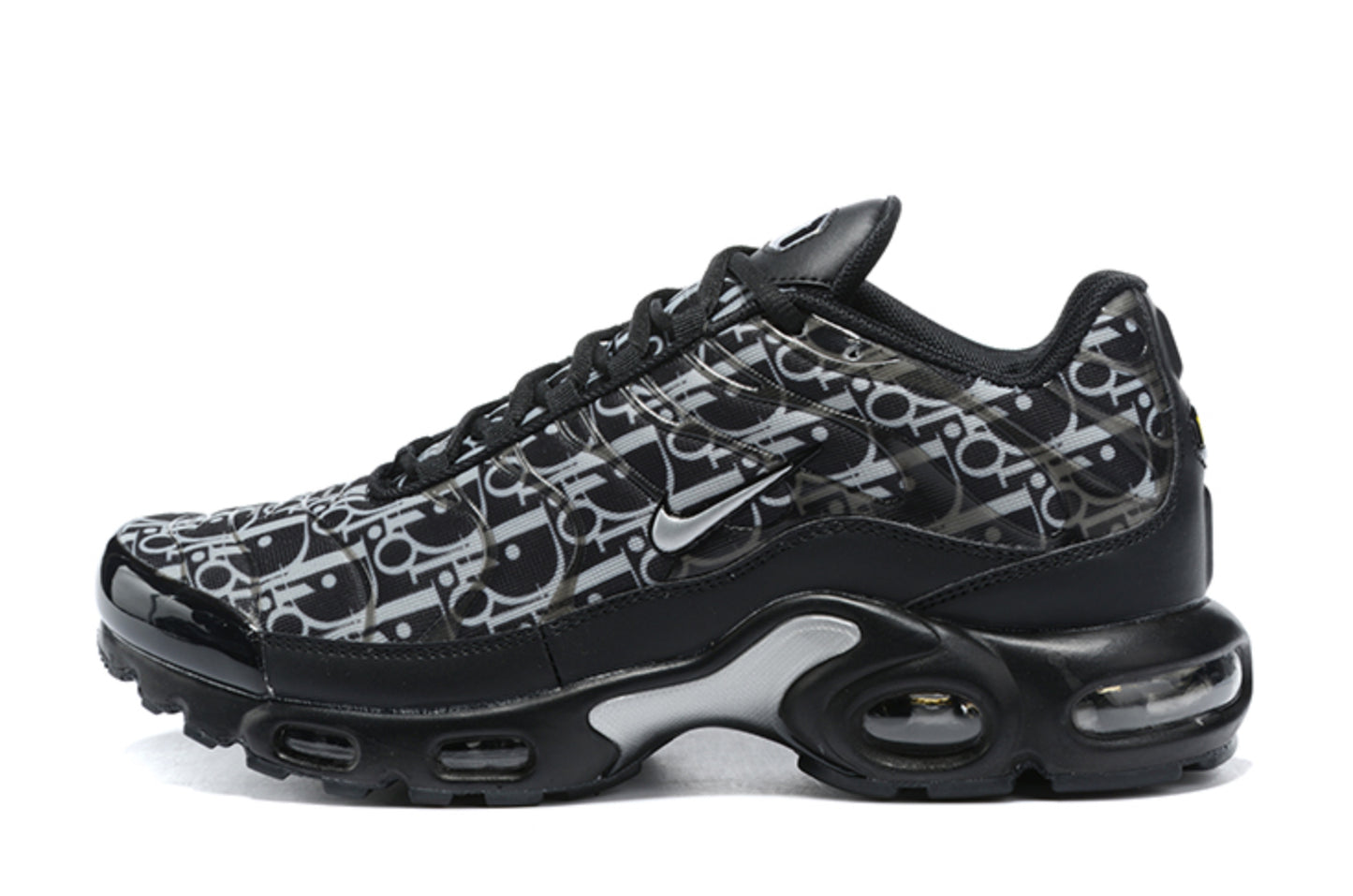 Nike Air Max Plus TN 'Dior Oblique Custom' (Negro y Blanco)