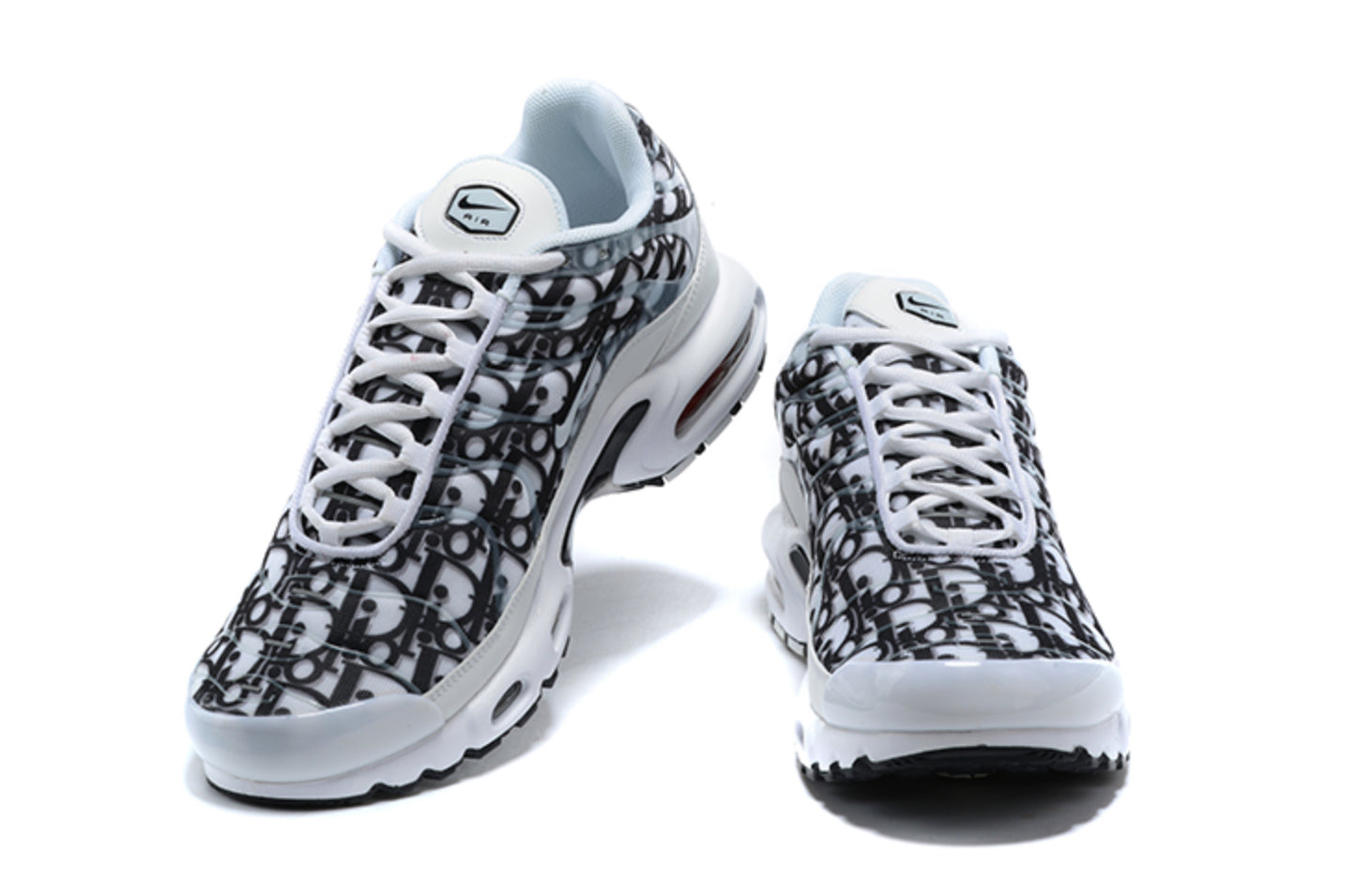 Nike Air Max Plus TN 'Dior Oblique Custom' (Negro y Blanco)