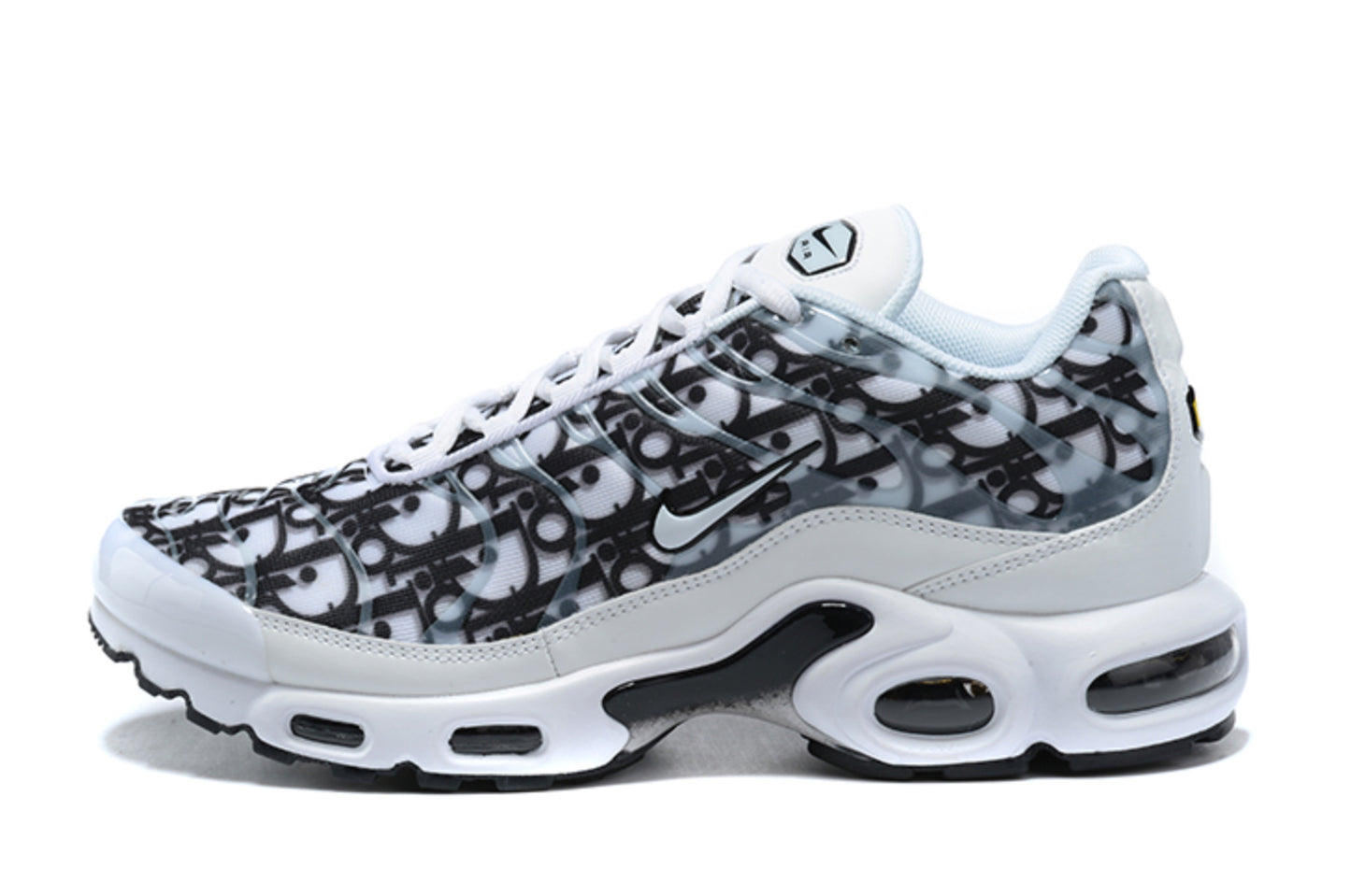 Nike Air Max Plus TN 'Dior Oblique Custom' (Negro y Blanco)