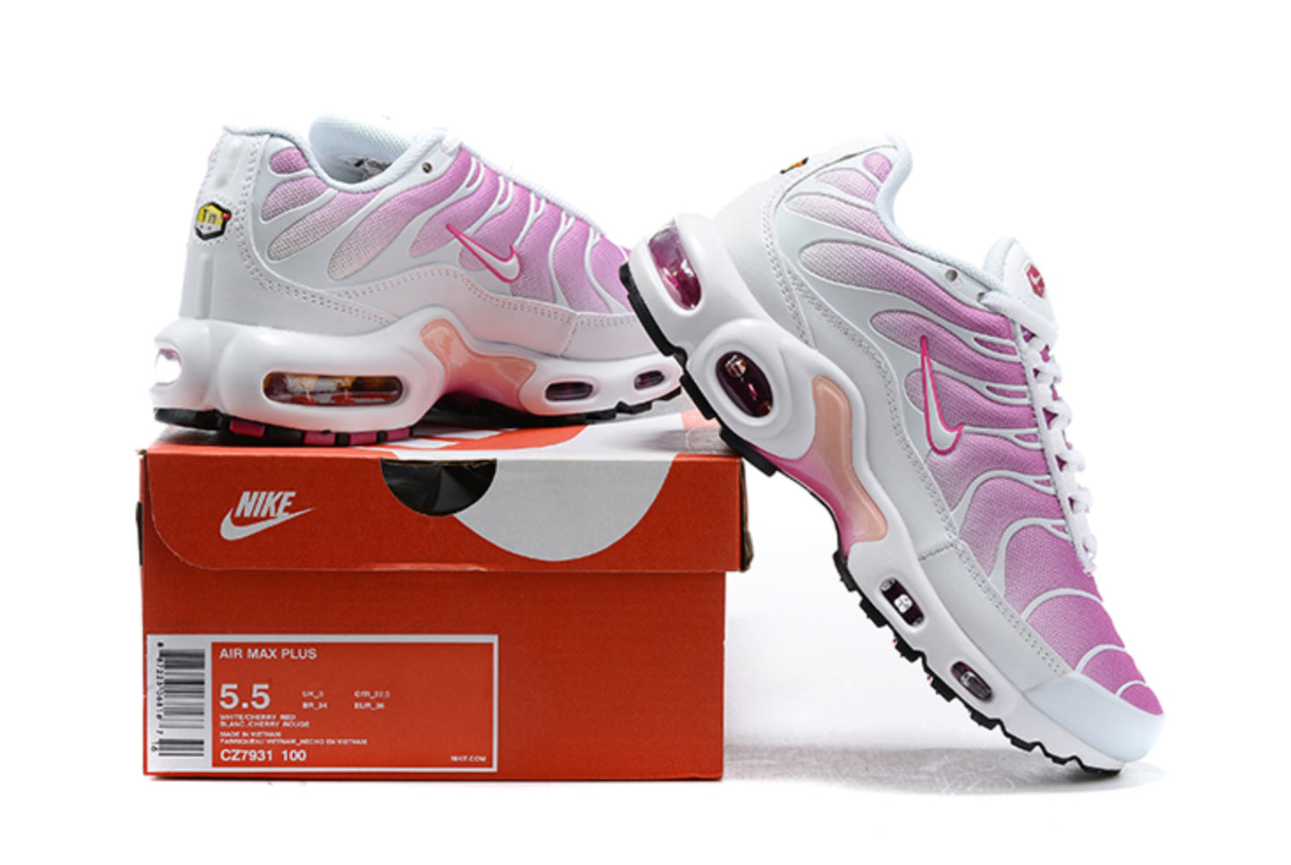 Nike Air Max Plus TN 'White & Pink Blast'
