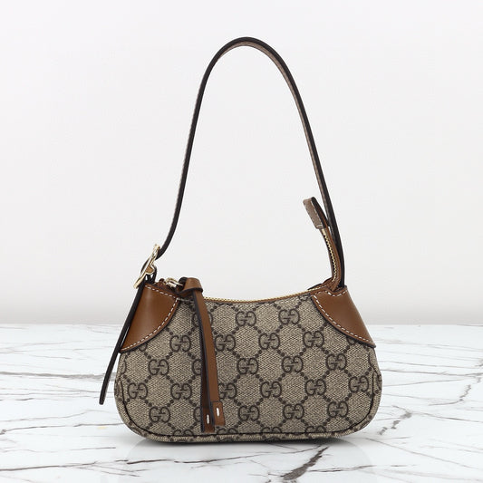 Bolso de Mano Gucci Ophidia Pequeño con Monogram y Raya Web