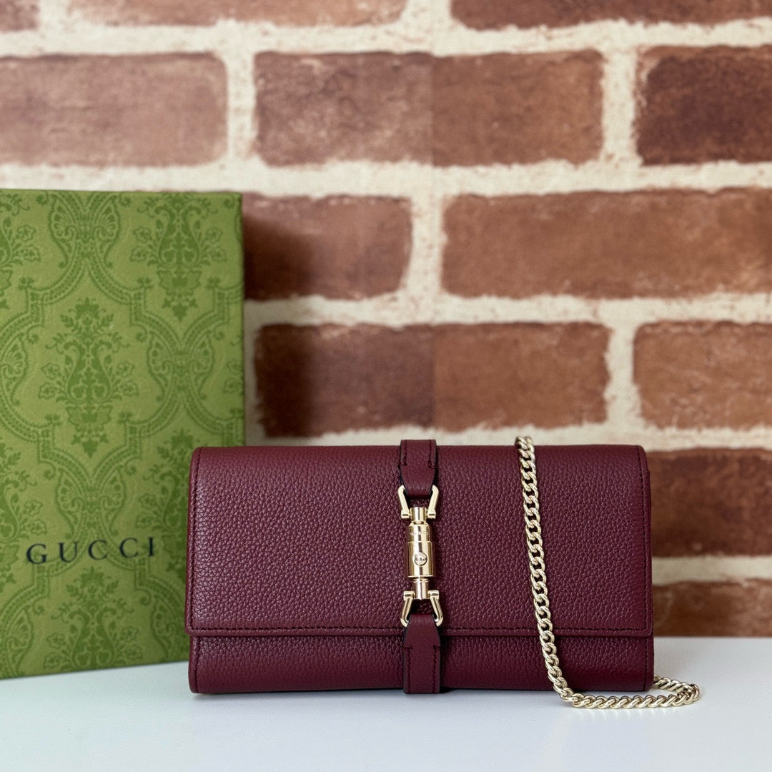 Cartera con Cadena Gucci Jackie 1961 en Piel Granulada
