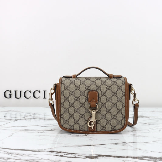 Bolso Tote Gucci Ophidia Grande en Denim Jacquard GG con Raya Web