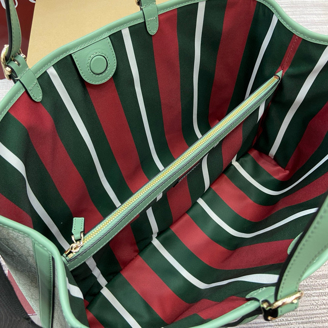 Bolso Tote Gucci GG Supreme en Lona y Piel (Colores Pastel)